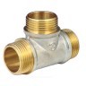 Тройник латунь никель Ду 25 (1") НР/НР/НР 9010 ГОСТ 32585-2013 Aquasfera 9010-03