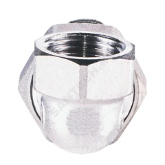Соединитель латунь хром американка Ду 40 (1 1/2") угловой ВР/НР R19 Giacomini R19X017