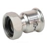 Муфта сталь нерж AISI 316L Дн 35х1 1/2" Ру16 пресс/нак/гайка Inoxpres RM 183035002