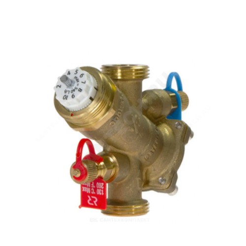 Клапан балансировочный автомат латунь AQT-R Ду 32 G1 1/2" Ру20 Тмакс=130 оС НР с измерительными ниппелями Ридан 003Z1815R