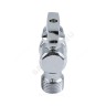 Кран шаровой латунный бытовой хром угловой 1041 G1/2" Ру10 НР бабочка без отражателя Aquasfera 1041-01
