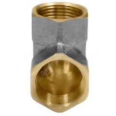 Угольник латунь никель Ду 50 (2") ВР/ВР 9001 ГОСТ 32585-2013 Aquasfera 9001-06