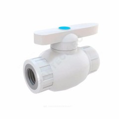 Кран шаровой PP-R полнопроходной белый Дн 25х3/4" ВР RTP (РосТурПласт) 21814