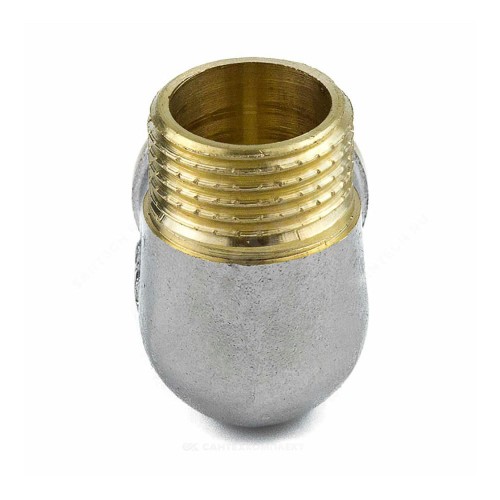 Угольник латунь никель Ду 15 (1/2") ВР/НР 9002 ГОСТ 32585-2013 Aquasfera 9002-01
