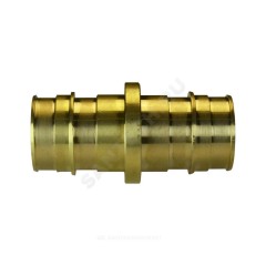 Муфта для PE-X труб радиальная латунь Дн 25 РОС