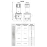 Клапан предохранительный пружинный угловой латунь R140 Ду 15х15 ВР G1/2"хG1/2" Рср=3бар 110С Giacomini R140Y003