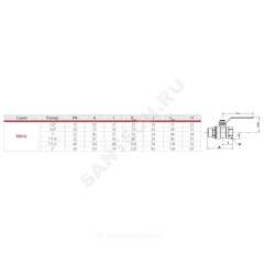 Кран шаровой латунь хром R854L Ду 40 Ру28 ВР/НР полнопроходной рычаг красный Giacomini R854LX027