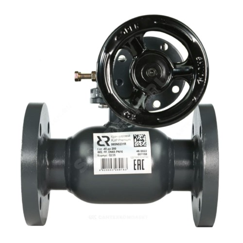 Кран шаровой сталь Jip-R Premium FF Ду 300 Ру16 фл с редуктором Ридан 065N0266GR