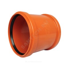 Муфта НПВХ ремонтная коричневая Дн 400 б/нап в/к KGU Ostendorf 226500