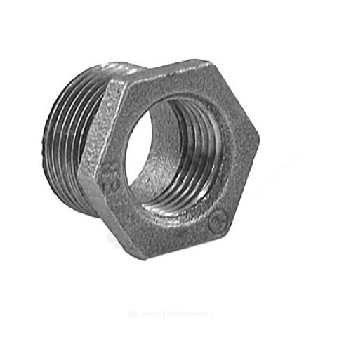 Футорка чугун Ду 50х25 (2"х1") НР/ВР Fittex PLUS