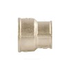Муфта латунь никель переходная Ду 50х32 (2"х1 1/4") ВР/ВР VALFEX VF.240.N.200.114