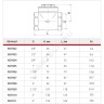 Клапан обратный латунь поворотный N5 Ду 15 Ру16 Тмакс=110 оС ВР 1/2" заслонка латунь+NBR Giacomini N5Y003