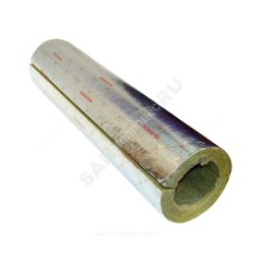 Цилиндр навивной минеральная вата ROCKWOOL 100 кашированный армированной фольгой 40/35 L=1м ROCKWOOL 135241