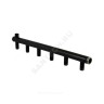 Коллектор сталь Ду 25 3/4" НР на 5 вых 1/2" НР м/о 100мм Элит-Металл 1047-ст