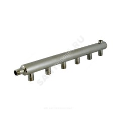 Коллектор нержавеющая сталь Ду 50 1 1/4" НР на 9 вых 3/4" НР м/о 150мм Элит-Металл 9457