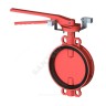 Затвор дисковый поворотный чугун VPI4448R2C-02EP Ду 50 Ру16 межфл с рукояткой диск чугун манжета EPDM с концевыми выключателями Tecofi VPI4448R2C-02EP0050