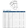 Тройник PP-MD бесшумный светло-серый Skolan dB SKEA Дн 160х160х45гр (DN150х150) б/нап в/к Ostendorf 337200