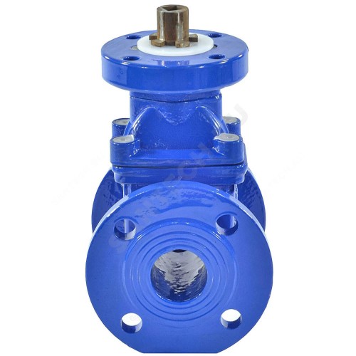 Задвижка чугун 30ч939р аналог МЗВ обрезиненный клин EPDM Ду 250 Ру10/16 фл под электропривод BYCX