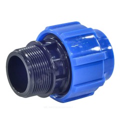 Муфта компрессионная ПЭ Дн 50х1 1/2" НР ТПК-АКВА 50030050