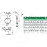 Затвор дисковый поворотный чугун VPI4448R2C-08EP Ду 40 Ру16 межфл с редуктором диск чугун манжета EPDM с концевыми выключателями Tecofi VPI4448R2C-08EP0040