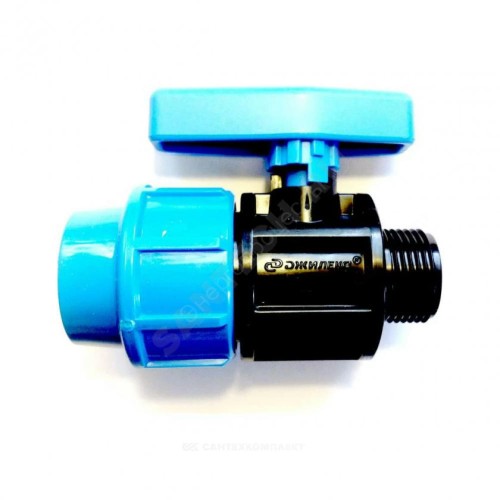 Кран шаровой компрессионный Дн 20х1/2" НР Джилекс 9364