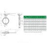 Затвор дисковый поворотный чугун VPI4448R2C-02EP Ду 150 Ру16 межфл с рукояткой диск чугун манжета EPDM с концевыми выключателями Tecofi VPI4448R2C-02EP0150
