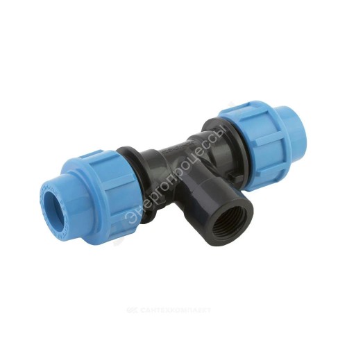 Тройник компрессионный ПЭ Дн 20х1/2"х20 ВР Ру12,5 Джилекс 9420