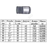 Резьба сталь Ду 20 L=28мм из труб по ГОСТ 3262-75 КАЗ