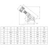 Клапан балансировочный ручной латунь 727ОТ Ду 40 Rp1 1/2" Ру20 Тмакс=120 оС ВР Kvs=28.46м3/ч без ниппелей Cimberio CIM 727OT 112