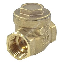 Клапан обратный латунь поворотный 51 Ду 15 Ру10 ВР 1/2" диск металл Icma 83051AD05