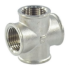 Крест латунь никель Ду 15 (1/2") ВР/ВР SantechSystems