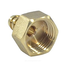 Переходник штуцерный латунь неразъемный для шланга Дн 25х3/4" ВР SantechSystems