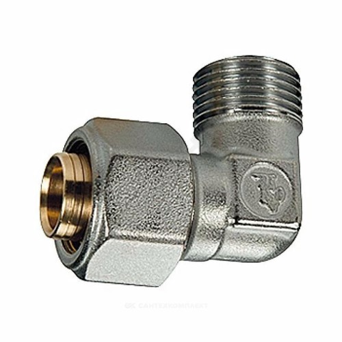 Угольник МП латунь обжим Дн 20х3/4"х90гр НР R562AM Giacomini R562MX061