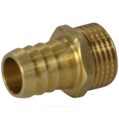 Переходник штуцерный латунь неразъемный для шланга Дн 12х1/2" НР SantechSystems