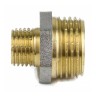 Ниппель латунь никель переходной Ду 40х32 (1 1/2"х1 1/4") НР 9023 ГОСТ 32585-2013 Aquasfera 9023-11