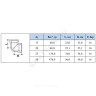 Угольник латунь никель Ду 20 (3/4") ВР/ВР SantechSystems