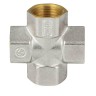Крест латунь никель Ду 15 (1/2") ВР/ВР 9011 ГОСТ 32585-2013 Aquasfera 9011-01