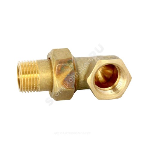 Соединитель латунь американка Ду 15 (1/2") угловой ВР/НР R19 Giacomini R19Y003