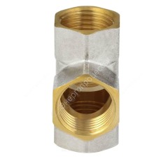 Крест латунь никель Ду 20 (3/4") ВР/ВР 9011 ГОСТ 32585-2013 Aquasfera 9011-02