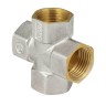 Крест латунь никель Ду 20 (3/4") ВР/ВР 9011 ГОСТ 32585-2013 Aquasfera 9011-02