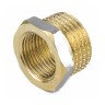 Футорка латунь никель Ду 15х10 (1/2"х3/8") НР/ВР 9024 ГОСТ 32585-2013 Aquasfera 9024-01