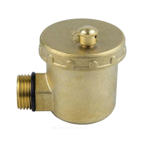 Воздухоотводчик автоматический латунь 5004 Ду 15 Ру10 G1/2" НР угловой Aquasfera 5004-01