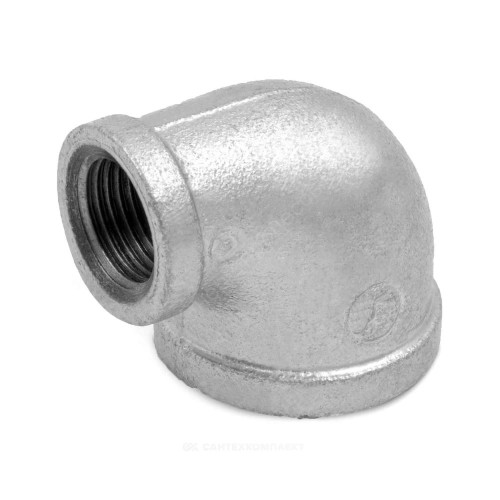 Угольник переходной чугун оц Ду 20х15 (3/4"х1/2") ВР/ВР Fittex PLUS
