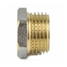 Футорка латунь никель Ду 25х15 (1"х1/2") НР/ВР 9024 ГОСТ 32585-2013 Aquasfera 9024-03