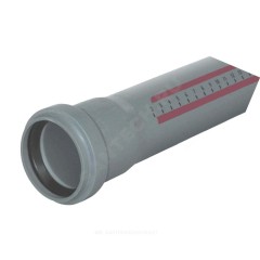 Труба PP-H с раструбом серая HT HTEM Дн 125х3,1 б/нап L=1,5м в/к Ostendorf 116050