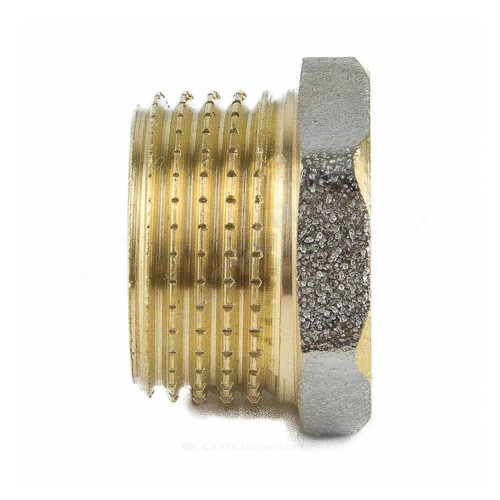 Футорка латунь никель Ду 32х15 (1 1/4"х1/2") НР/ВР 9024 ГОСТ 32585-2013 Aquasfera 9024-04