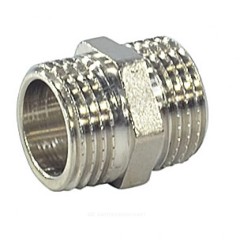 Ниппель латунь никель Ду 25 (1") НР VALFEX VF.582.N.100