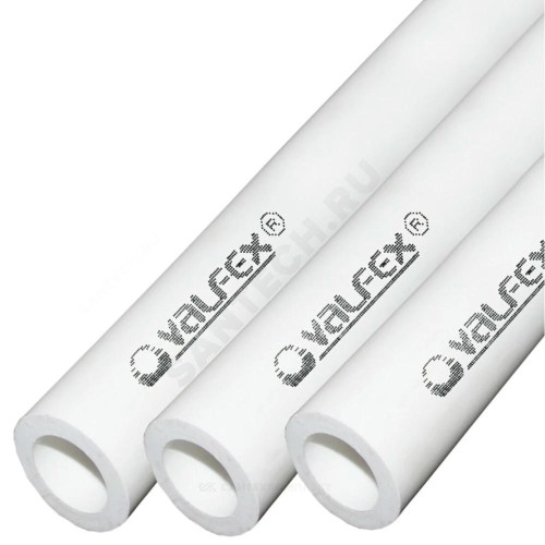 Труба PP-R белая Дн 125х20,8 Ру20 SDR6 L=4м VALFEX 10102125