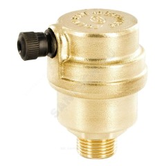 Воздухоотводчик автоматический латунь 499 Ду 15 Ру10 G1/2" НР прямой О-кольцо OR 0499.015
