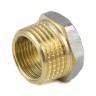 Футорка латунь никель Ду 32х25 (1 1/4"х1") НР/ВР 9024 ГОСТ 32585-2013 Aquasfera 9024-07